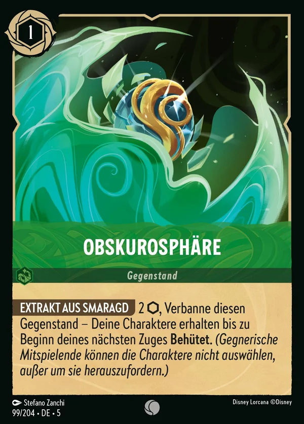 Obskurosphäre — Disney Lorcana Gegenstand card from Shimmering Skies