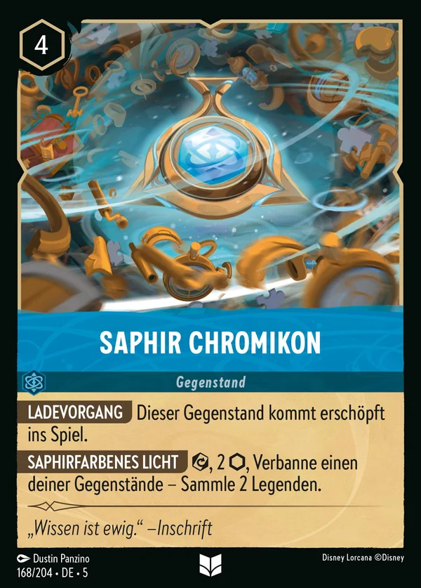 Saphir Chromikon — Disney Lorcana Gegenstand card from Shimmering Skies