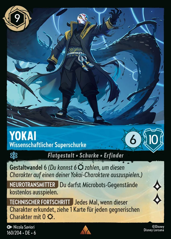 Yokai - Wissenschaftlicher Superschurke — Disney Lorcana Charakter card from Azurite Sea