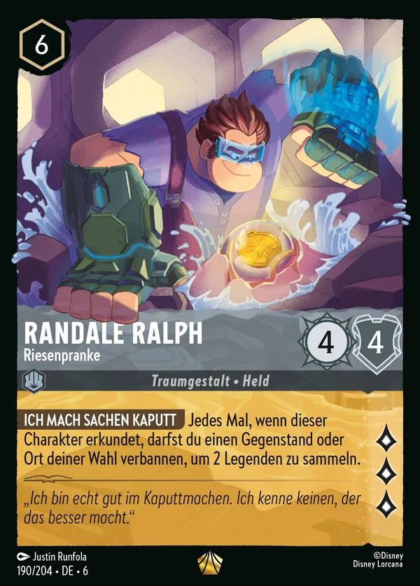 Randale Ralph - Riesenpranke — Disney Lorcana Charakter card from Azurite Sea