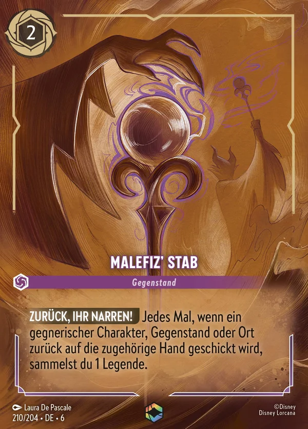 Malefiz' Stab — Disney Lorcana Gegenstand card from Azurite Sea
