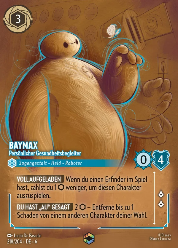 Baymax - Persönlicher Gesundheitsbegleiter — Disney Lorcana Charakter card from Azurite Sea