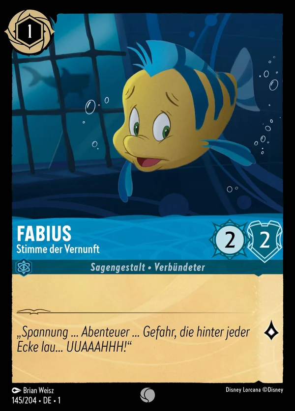 Fabius - Stimme der Vernunft — Disney Lorcana Charakter card from The First Chapter