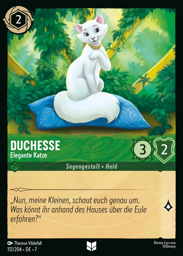 Duchesse - Elegante Katze — Disney Lorcana Charakter card from Archazia's Island
