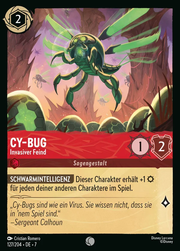 Cy-Bug - Invasiver Feind — Disney Lorcana Charakter card from Archazia's Island