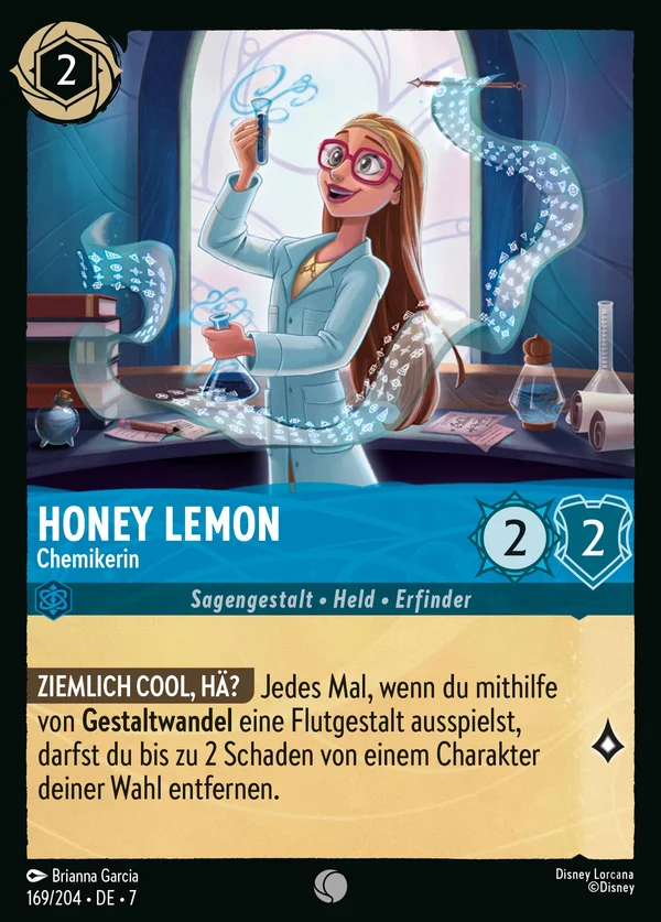 Honey Lemon - Chemikerin — Disney Lorcana Charakter card from Archazia's Island