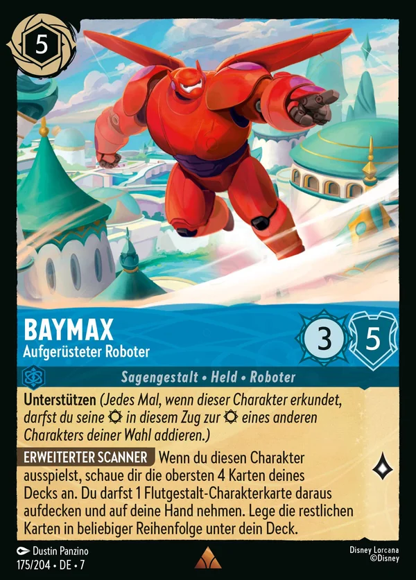 Baymax - Aufgerüsteter Roboter — Disney Lorcana Charakter card from Archazia's Island
