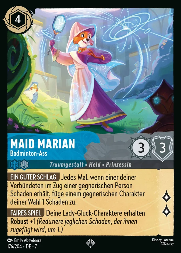 Maid Marian - Badminton-Ass — Disney Lorcana Charakter card from Archazia's Island