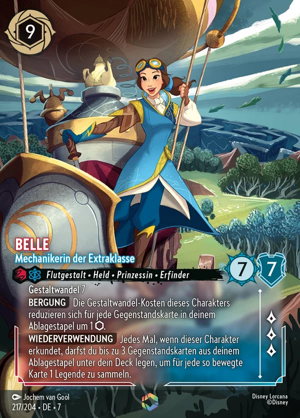 Belle - Mechanikerin der Extraklasse — Disney Lorcana Charakter card from Archazia's Island