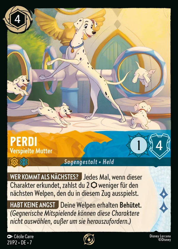Perdi - Verspielte Mutter — Disney Lorcana Charakter card from Archazia's Island