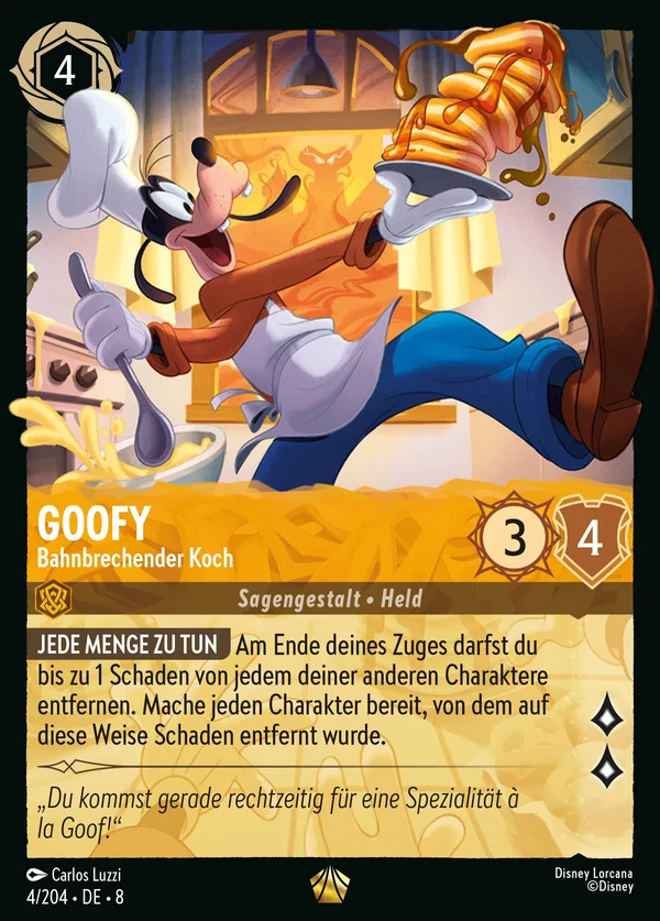 Goofy - Bahnbrechender Koch — Disney Lorcana Charakter card from The Reign of Jafar