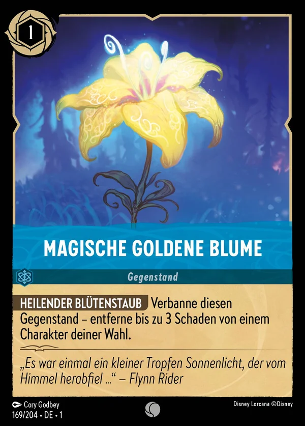 Magische Goldene Blume — Disney Lorcana Gegenstand card from The First Chapter