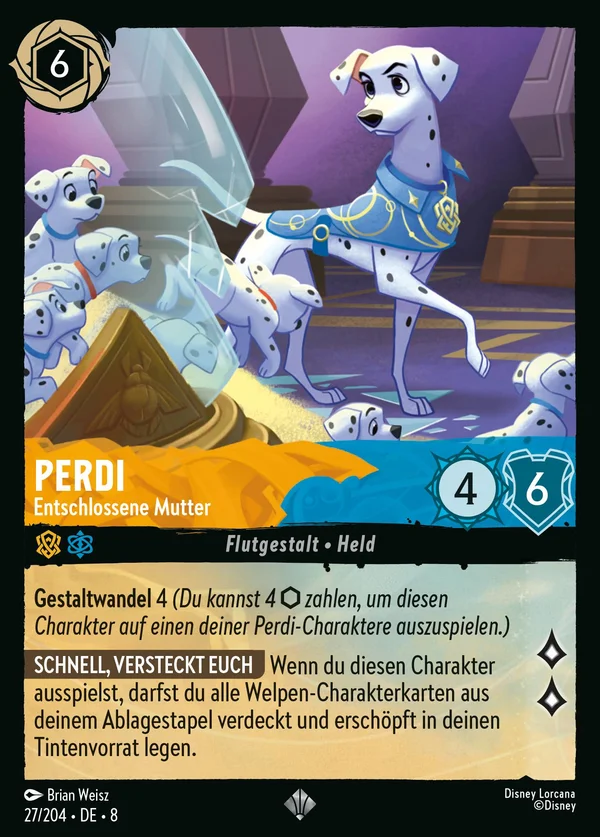 Perdi - Entschlossene Mutter — Disney Lorcana Charakter card from The Reign of Jafar