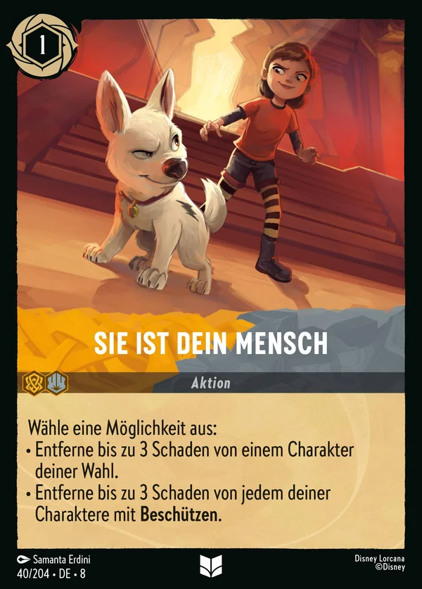 Sie ist dein Mensch — Disney Lorcana Aktion card from The Reign of Jafar