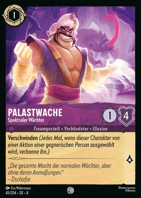 Palastwache - Spektraler Wächter — Disney Lorcana Charakter card from The Reign of Jafar