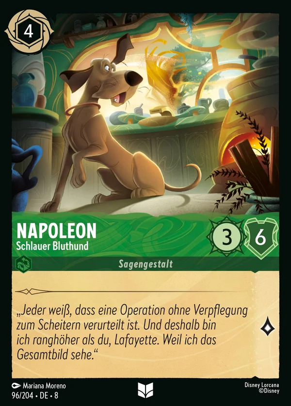 Napoleon - Schlauer Bluthund — Disney Lorcana Charakter card from The Reign of Jafar