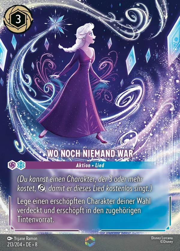 Wo noch niemand war — Disney Lorcana Aktion card from The Reign of Jafar