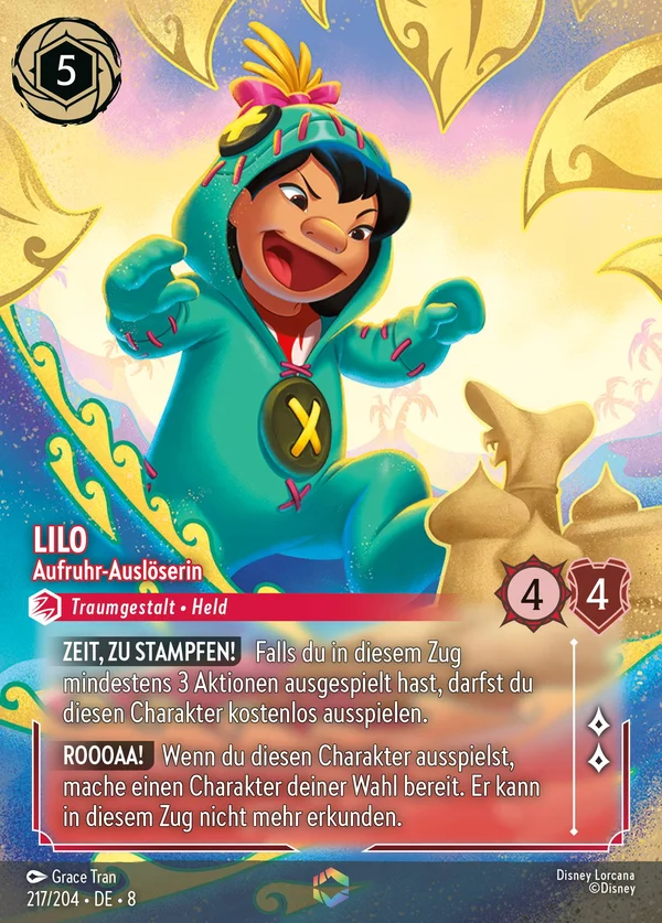 Lilo - Aufruhr-Auslöserin — Disney Lorcana Charakter card from The Reign of Jafar