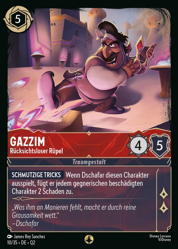 Gazzim - Rücksichtsloser Rüpel — Disney Lorcana Charakter card from Illumineer's Quest: Palace Heist