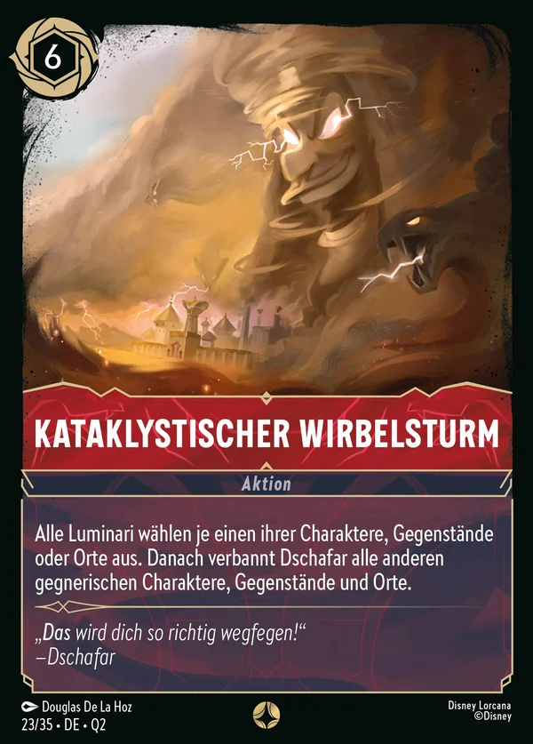 Kataklystischer Wirbelsturm — Disney Lorcana Aktion card from Illumineer's Quest: Palace Heist