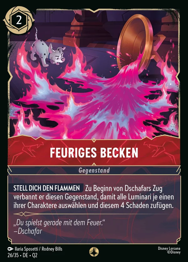 Feuriges Becken — Disney Lorcana Gegenstand card from Illumineer's Quest: Palace Heist