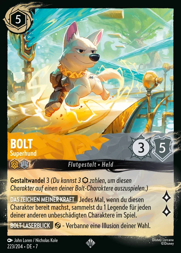 Bolt - Superhund — Disney Lorcana Charakter card from Archazia's Island