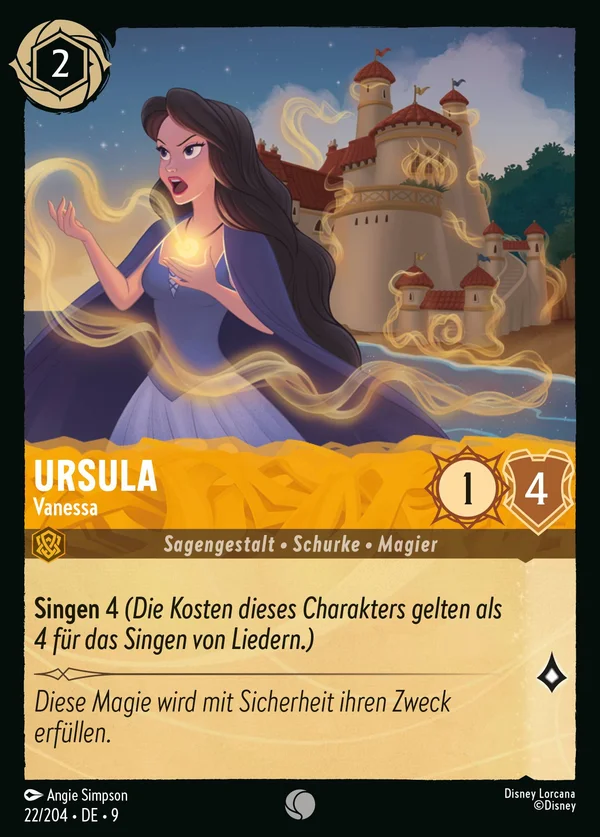 Ursula - Vanessa — Disney Lorcana Charakter card from Fabled