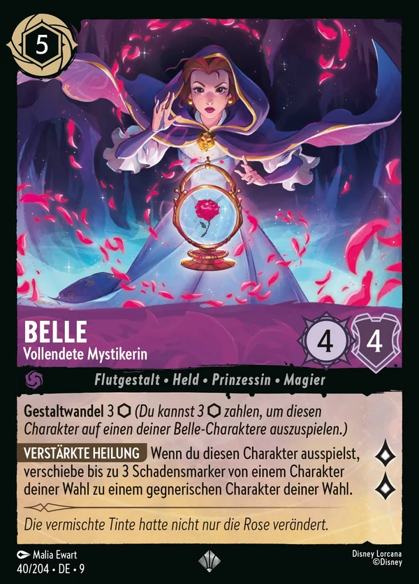 Belle - Vollendete Mystikerin — Disney Lorcana Charakter card from Fabled