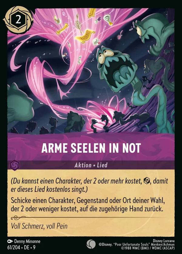 Arme Seelen in Not — Disney Lorcana Aktion card from Fabled