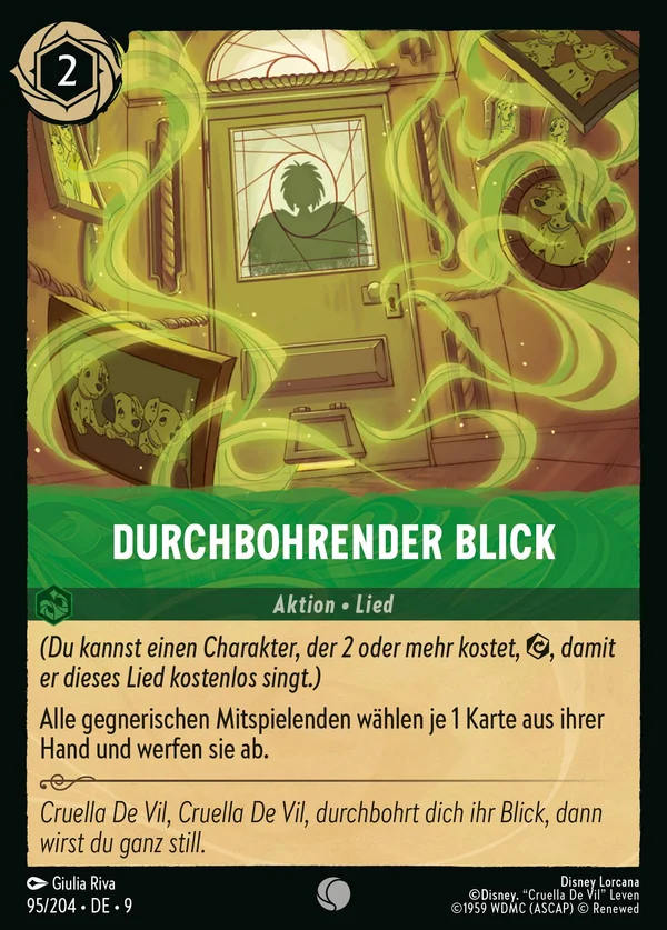 Durchbohrender Blick — Disney Lorcana Aktion card from Fabled