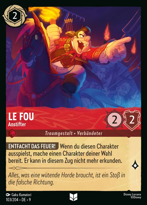 Le Fou - Anstifter — Disney Lorcana Charakter card from Fabled