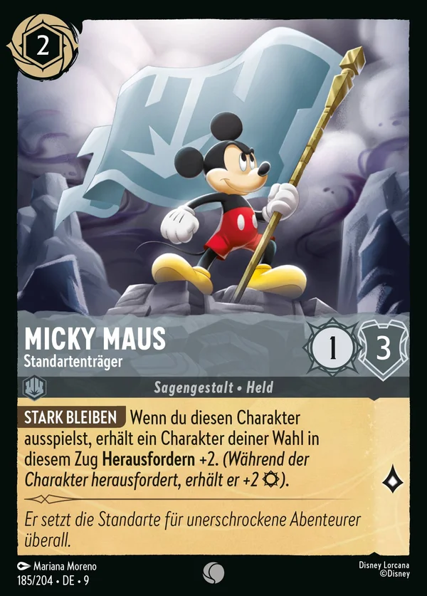 Micky Maus - Standartenträger — Disney Lorcana Charakter card from Fabled