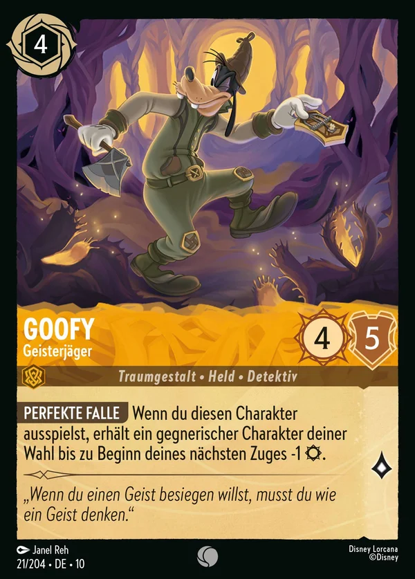 Goofy - Geisterjäger — Disney Lorcana Charakter card from Whispers in the Well