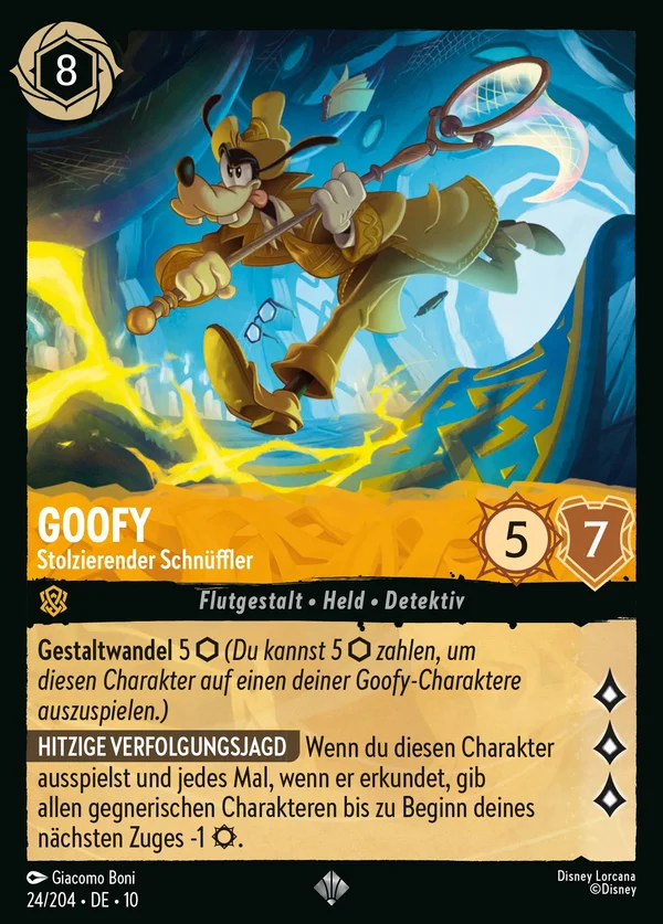 Goofy - Stolzierender Schnüffler — Disney Lorcana Charakter card from Whispers in the Well