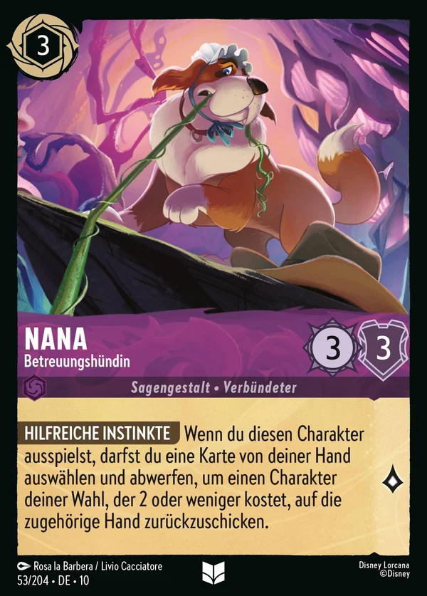 Nana - Betreuungshündin — Disney Lorcana Charakter card from Whispers in the Well