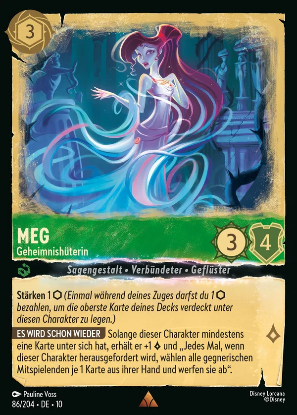 Meg - Geheimnishüterin — Disney Lorcana Charakter card from Whispers in the Well