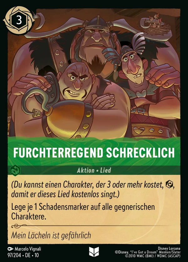Furchterregend schrecklich — Disney Lorcana Aktion card from Whispers in the Well