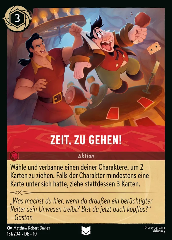 Zeit, zu gehen! — Disney Lorcana Aktion card from Whispers in the Well