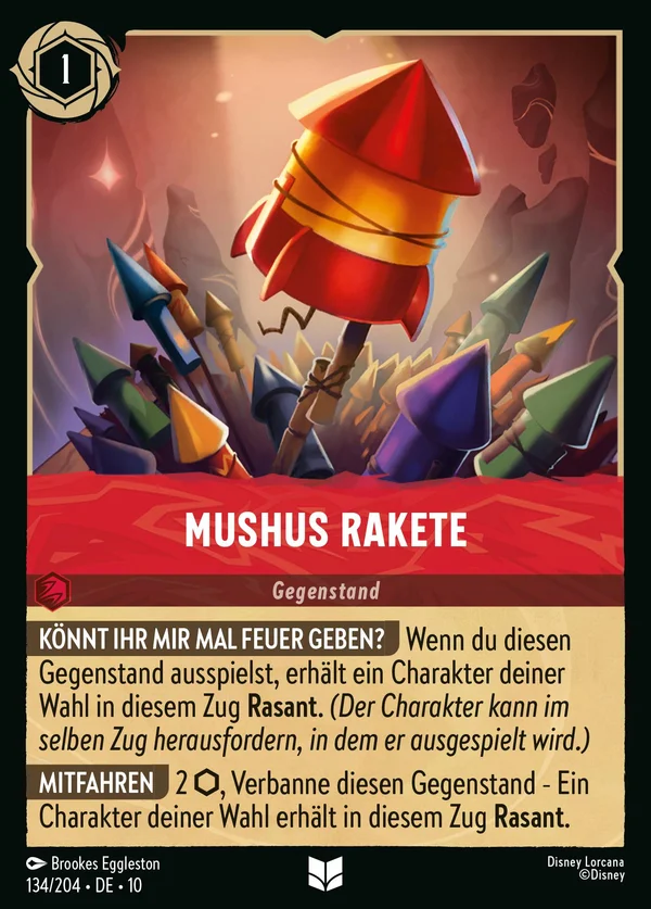 Mushus Rakete — Disney Lorcana Gegenstand card from Whispers in the Well