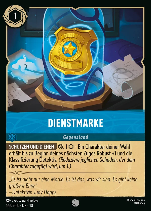 Dienstmarke — Disney Lorcana Gegenstand card from Whispers in the Well