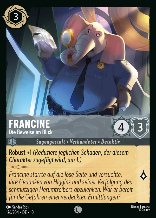 Francine - Die Beweise im Blick — Disney Lorcana Charakter card from Whispers in the Well