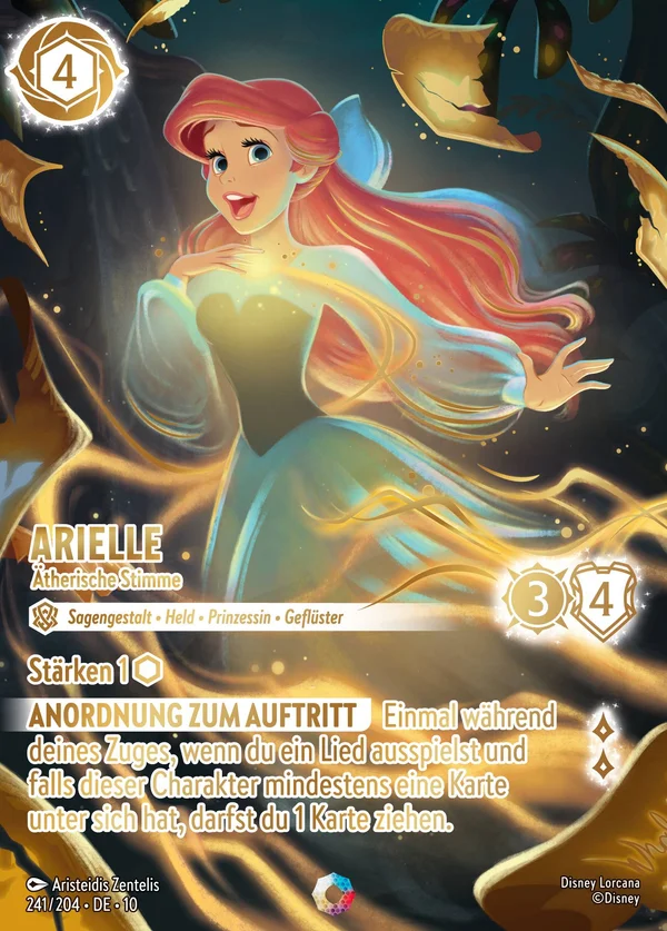 Arielle - Ätherische Stimme — Disney Lorcana Charakter card from Whispers in the Well