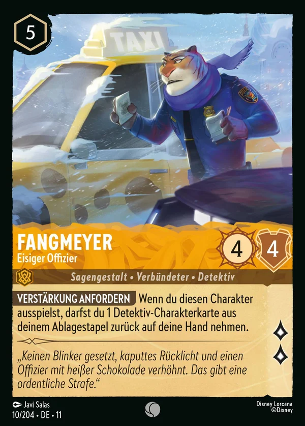 Fangmeyer - Eisiger Offizier — Disney Lorcana Charakter card from Winterspell