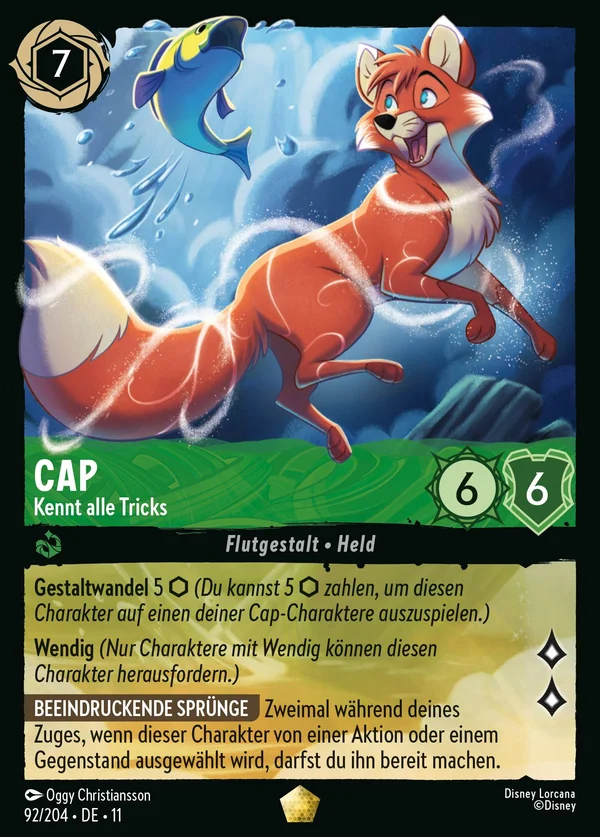 Cap - Kennt alle Tricks — Disney Lorcana Charakter card from Winterspell