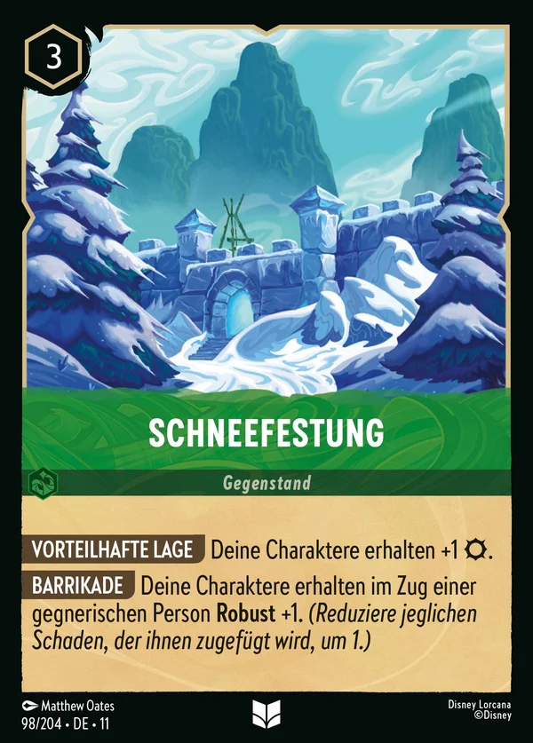 Schneefestung — Disney Lorcana Gegenstand card from Winterspell