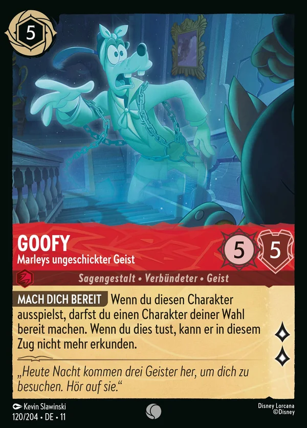 Goofy - Marleys ungeschickter Geist — Disney Lorcana Charakter card from Winterspell
