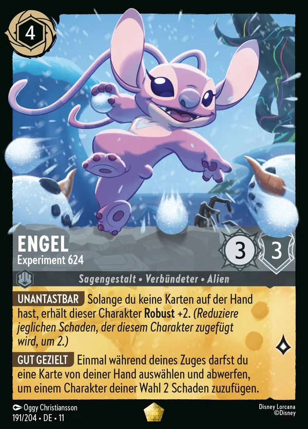 Engel - Experiment 624 — Disney Lorcana Charakter card from Winterspell
