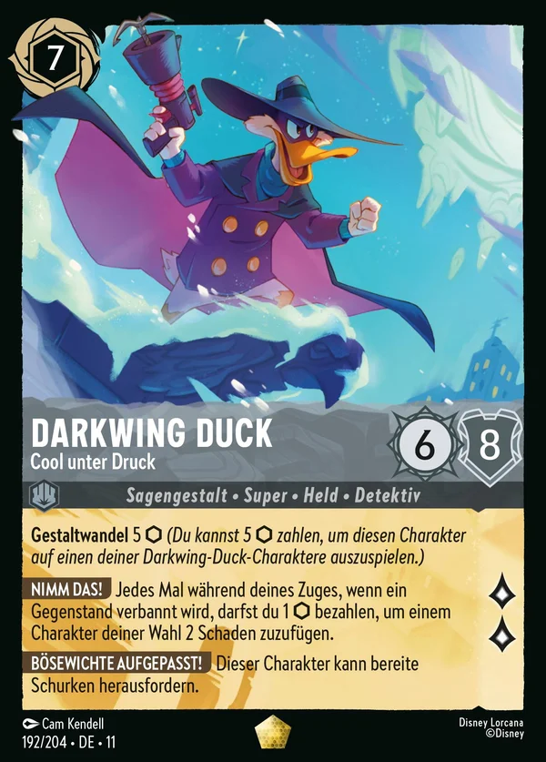 Darkwing Duck - Cool unter Druck — Disney Lorcana Charakter card from Winterspell