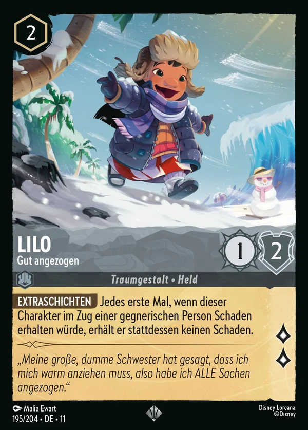 Lilo - Gut angezogen — Disney Lorcana Charakter card from Winterspell