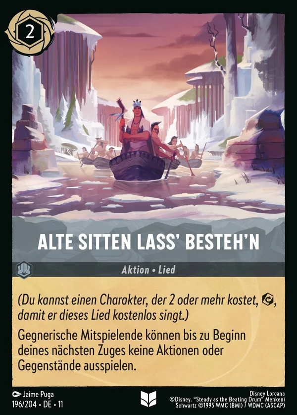 Alte Sitten lass' besteh'n — Disney Lorcana Aktion card from Winterspell